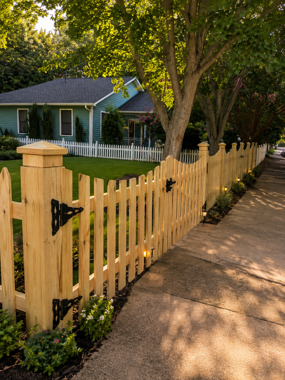 Saddle style fence